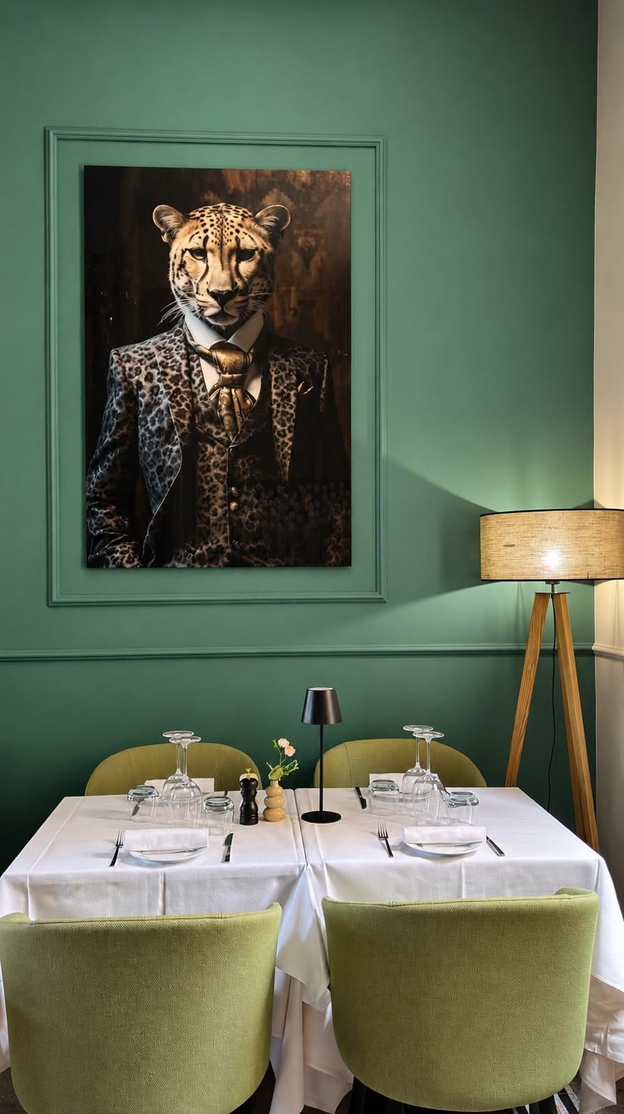 Dettaglio decorativo nella sala verde